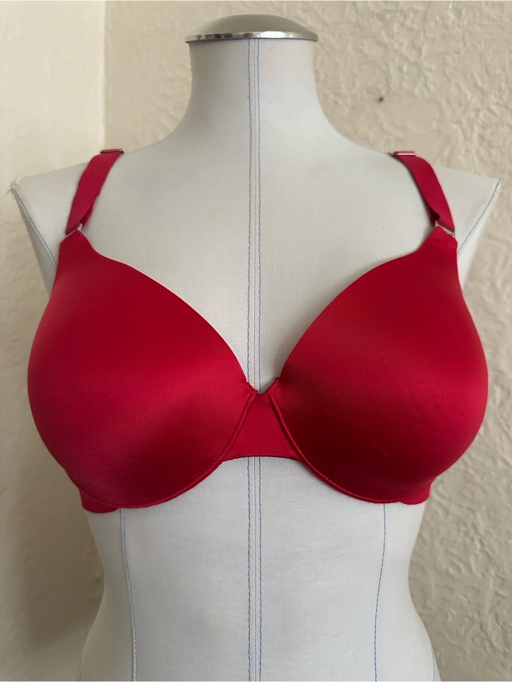 Soma Red Satin Nadine Bra 36C